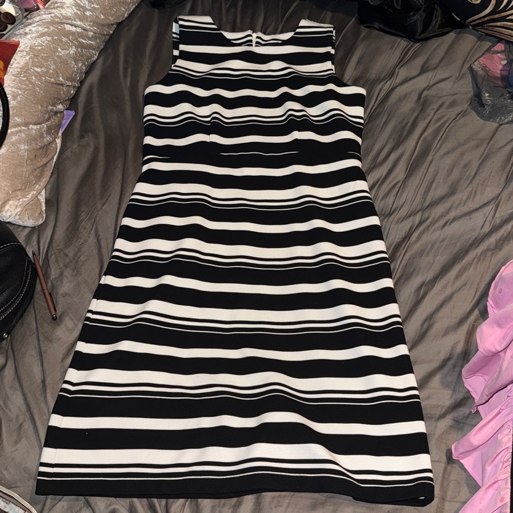 Ann Taylor Factory Black & White Striped Dress!!